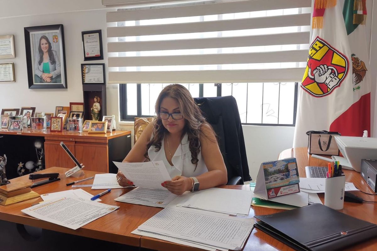 Norma Castorena, secretaria general del sindicato de trabajadores de Salud sección 39 | Foto: Cortesía.