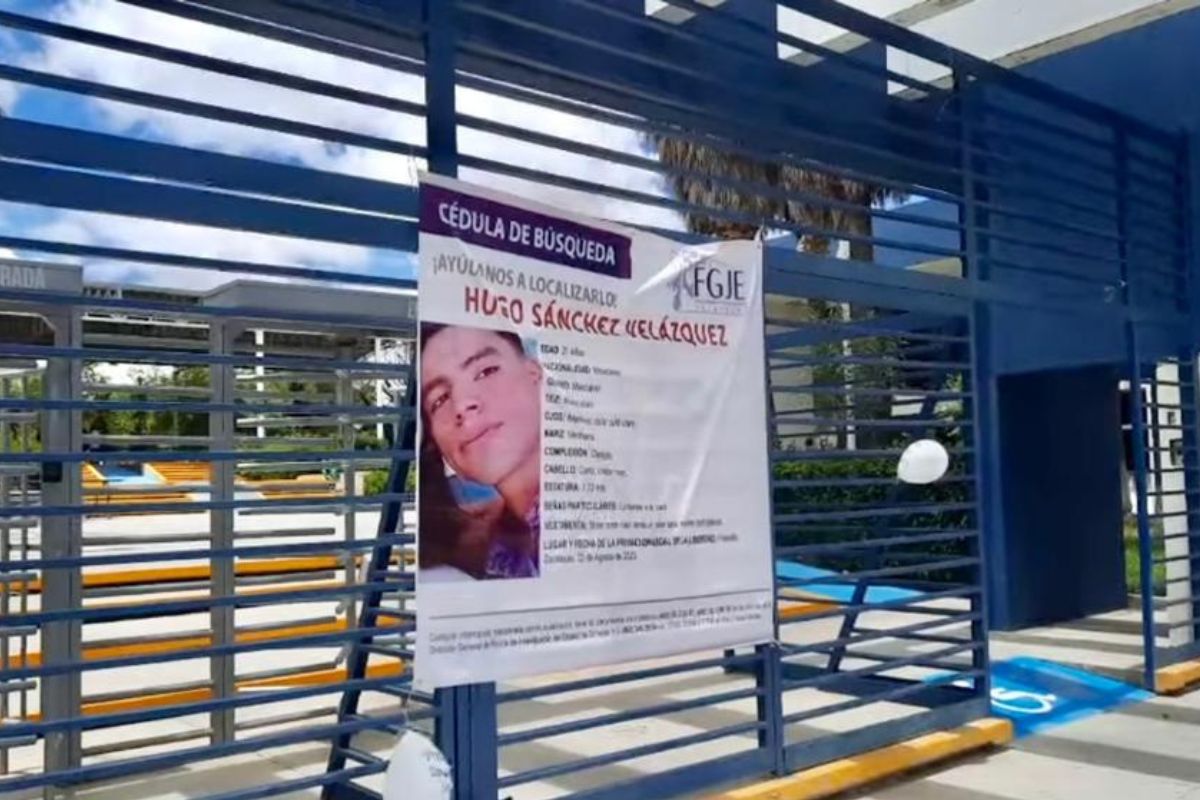 Estudiantes del ITSF se manifiestan para exigir aparición del joven Hugo Sánchez