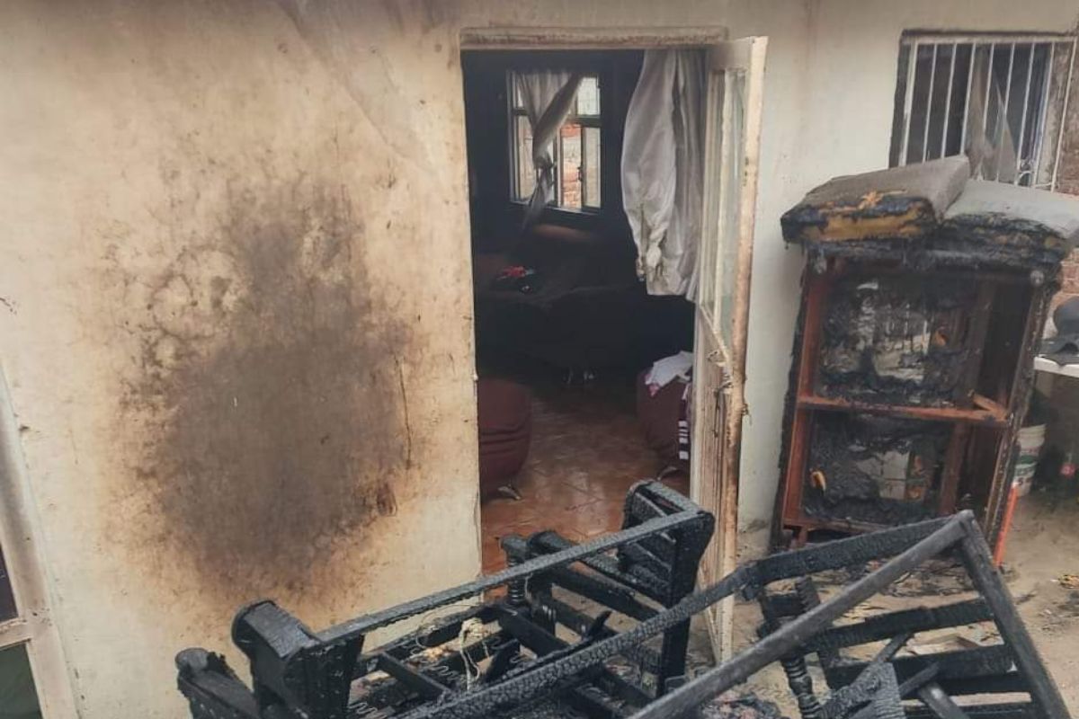 Se incendia casa habitación en la colonia Felipe Ángeles Zacatecas | Fotos: Cortesía