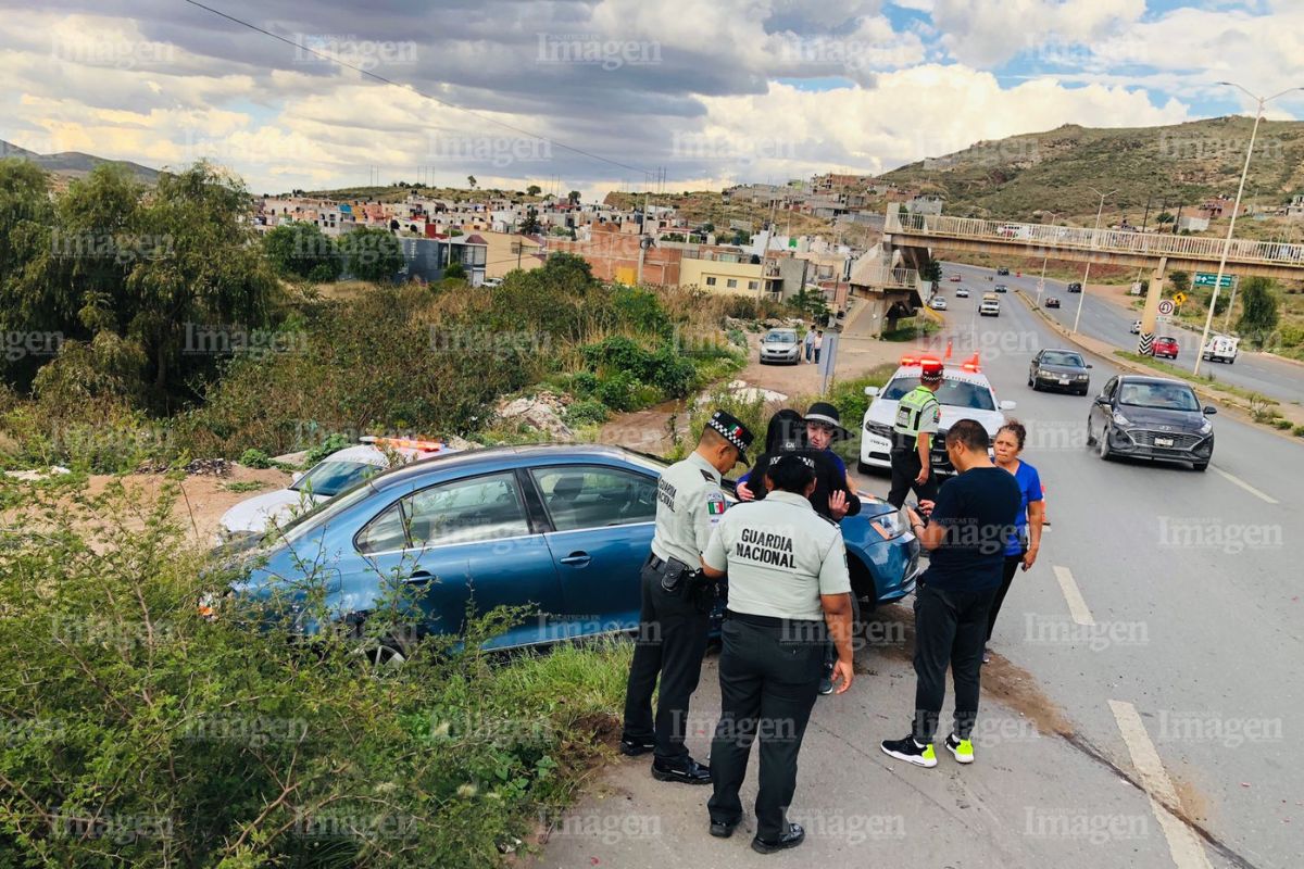 Se registra accidente automovilístico en Tránsito Pesado, a la altura de la Alma Obrera | Fotos: Imagen. 