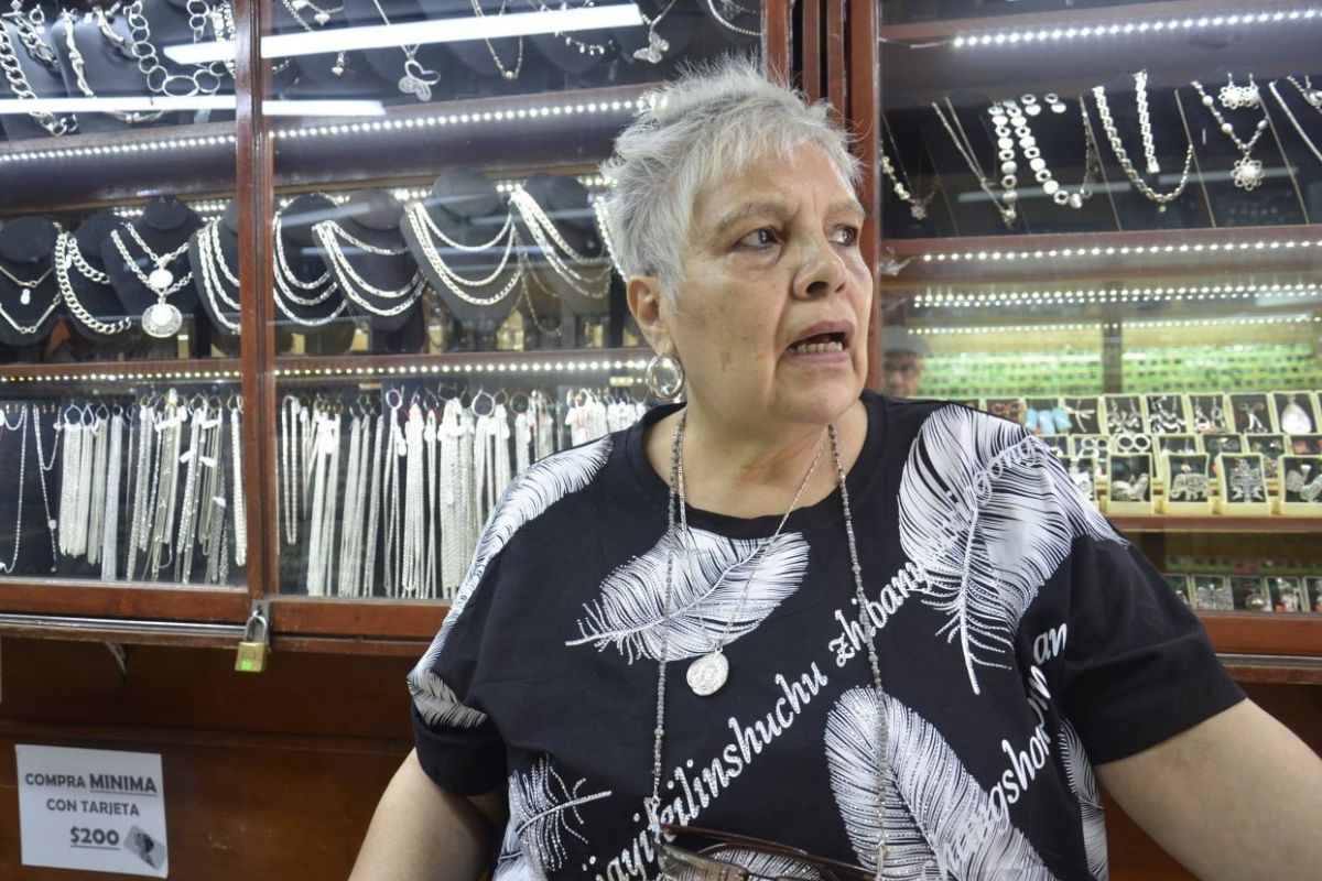 Lourdes Velasco Gómez, lider de comerciantes en el Centro Histórico  | Foto: Cortesía