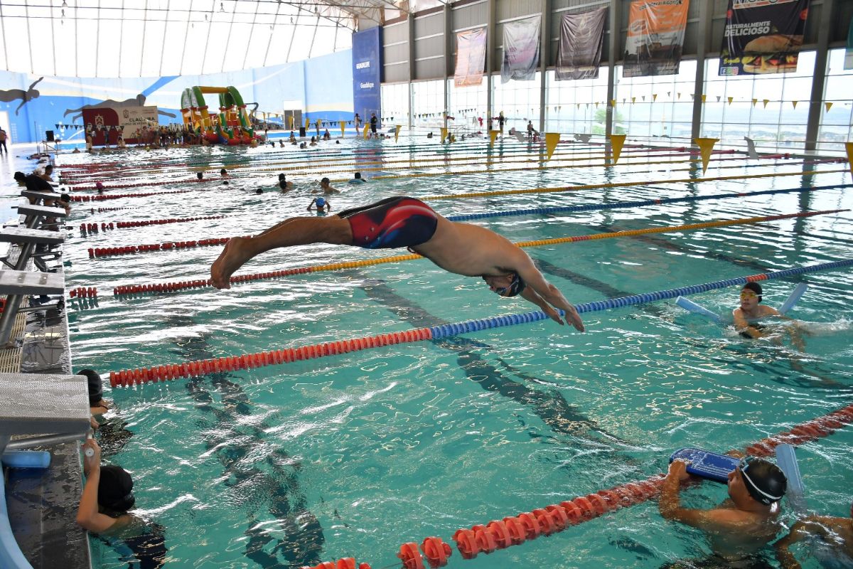 Con cursos de verano en la Alberca Olímpica se fomenta la cultura física en Guadalupe | Foto: Cortesía