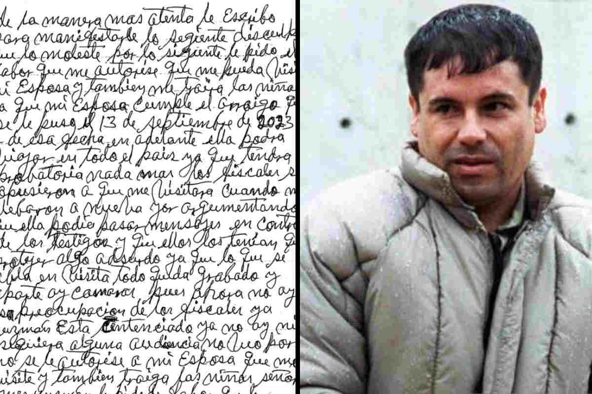 ‘El Chapo’ escribió una carta en la que menciona a Emma Coronel. | Foto: Cortesía.
