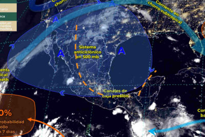 Mapa meteorológico de México de hoy 23 de septiembre de 2023