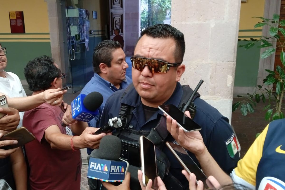 Gustavo Serrano Osornio, titular de la Secretaría de Seguridad Pública del Municipio de Zacatecas | Foto: Manuel Medina