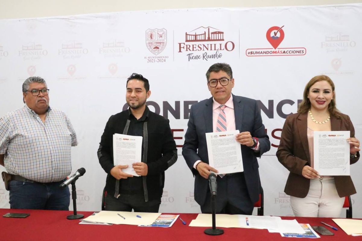 Fresnillo Firman convenio para otorgar descuentos a trabajadores de la presidencia municipal