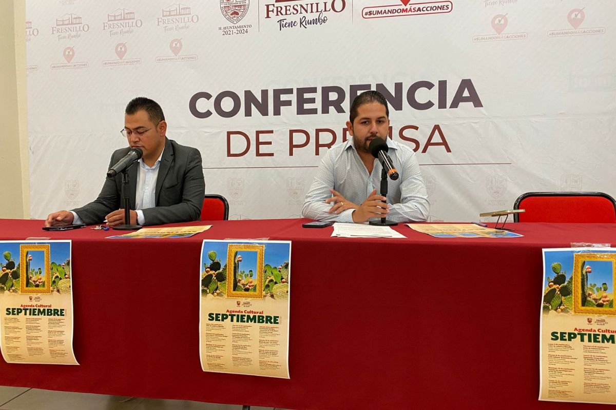 Instituto Municipal de Cultura Fresnillo anuncia agenda de actividades para septiembre