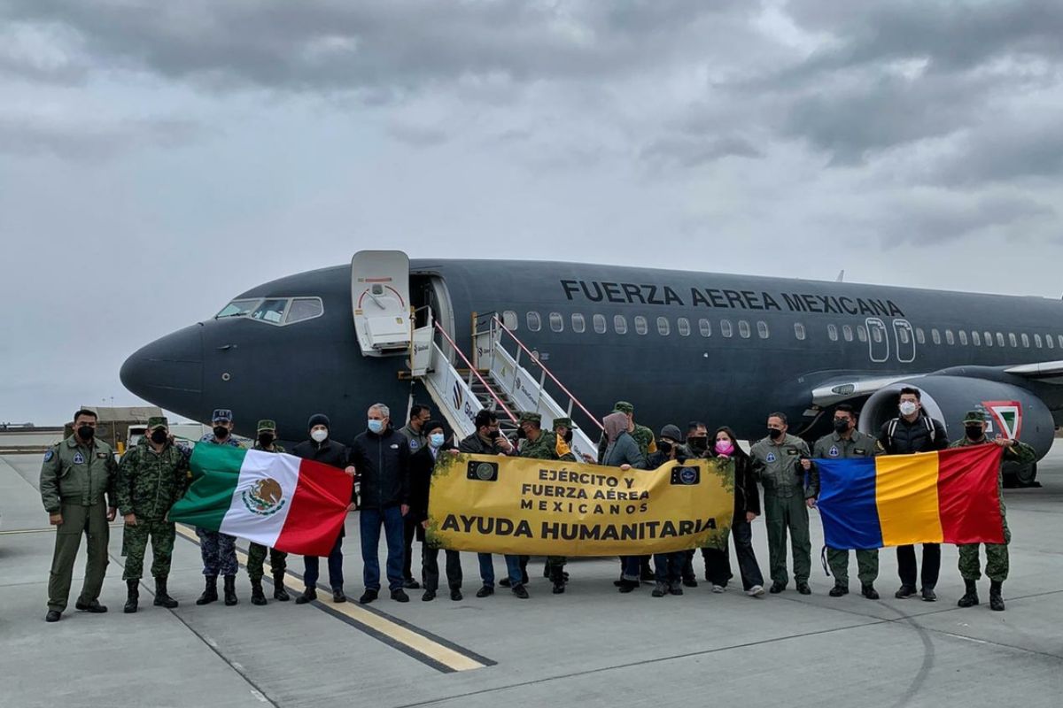 Fuerza Aérea Mexicana (FAM); viajó en misión de ayuda humanitaria y rescate; aterrizó en el Aeropuerto Internacional Ben Gurión de Tel Aviv. | Foto: Cortesía.