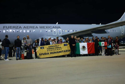 Así fue la llegada de los 275 mexicanos rescatados en Israel 1