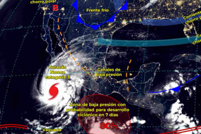 Capa meteorológico de México de hoy 21 de octubre de 2023