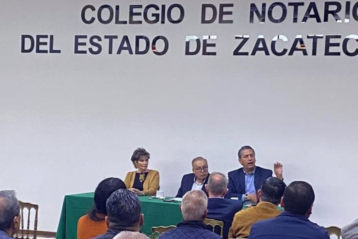Encuentro con el Colegio de Notarios de Zacatecas A.C. | Foto: Cortesía