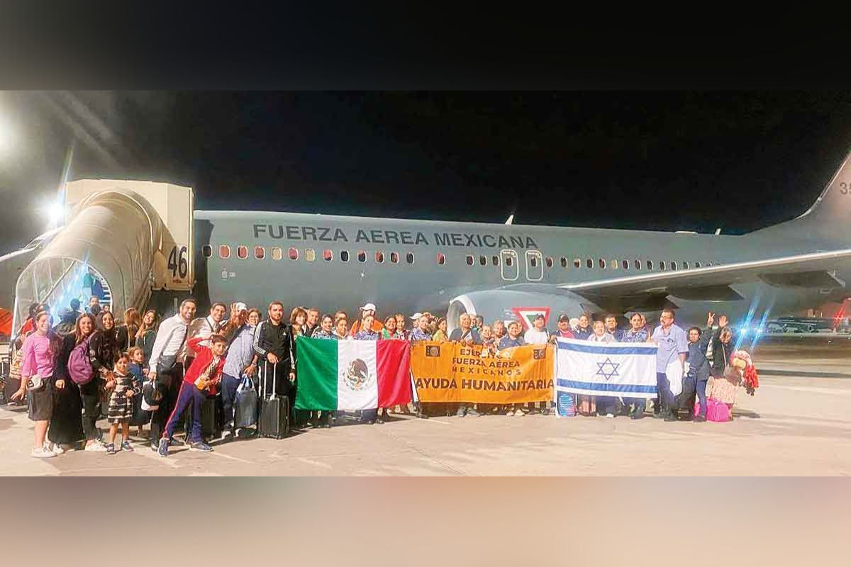 Un total de 284 mexicanos que quedaron atrapados en Israel cuando inició la ofensiva terrorista de Hamás; ya regresan a nuestro país. | Foto: Cortesía.