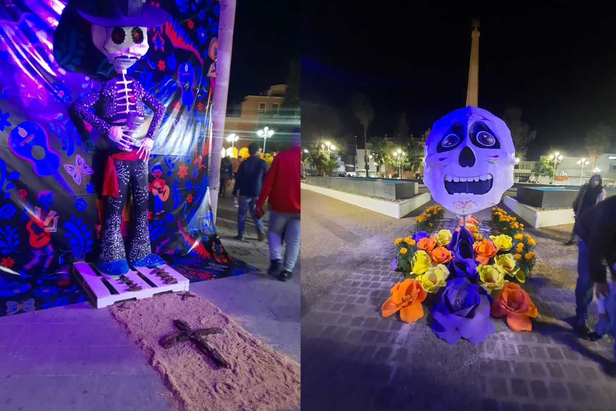 Es inaugurada la decoración Haciendo Grandes Nuestras Tradiciones en Fresnillo | Foto: Ángel Martinez 