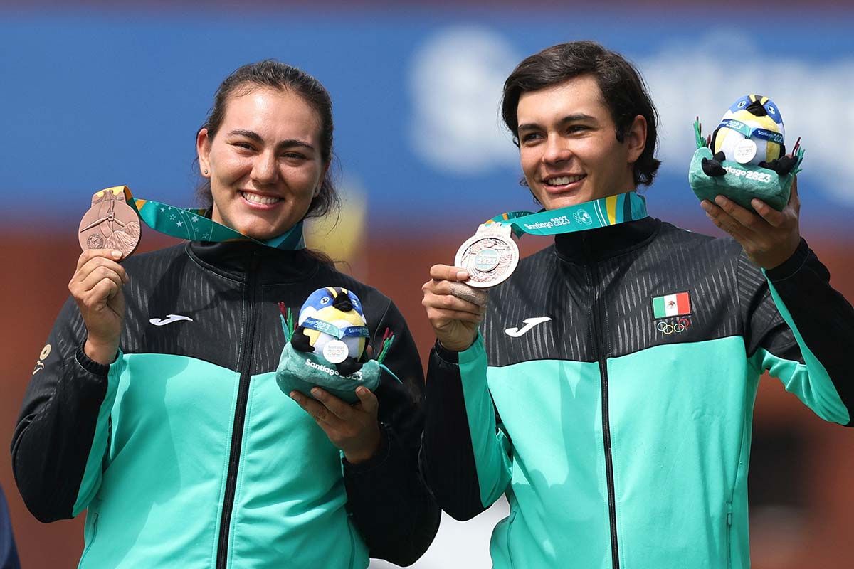 El tiro con arco cerró sus actividades en los Juegos Panamericanos de Santiago 2023; y sumando para México tres nuevas medallas en arco recurvo. | Foto: Cortesía.