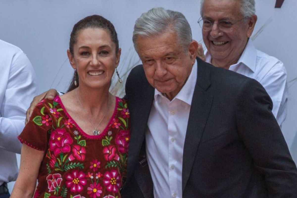 Respecto a la presencia de la precandidata a la presidencia de México por parte de Morena; Claudia Sheinbaum en Palacio Nacional. | Foto: Cortesía. 