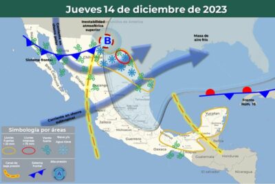 Frente Frío 17 ingresará a México