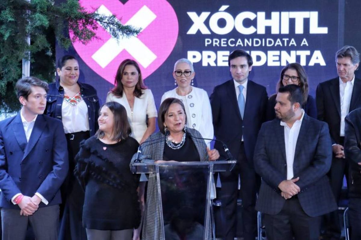 La precandidata presidencial de la coalición Fuerza y Corazón por México, Xóchitl Gálvez, comentó que sus hijos también la apoyarán. | Foto: Cortesía.
