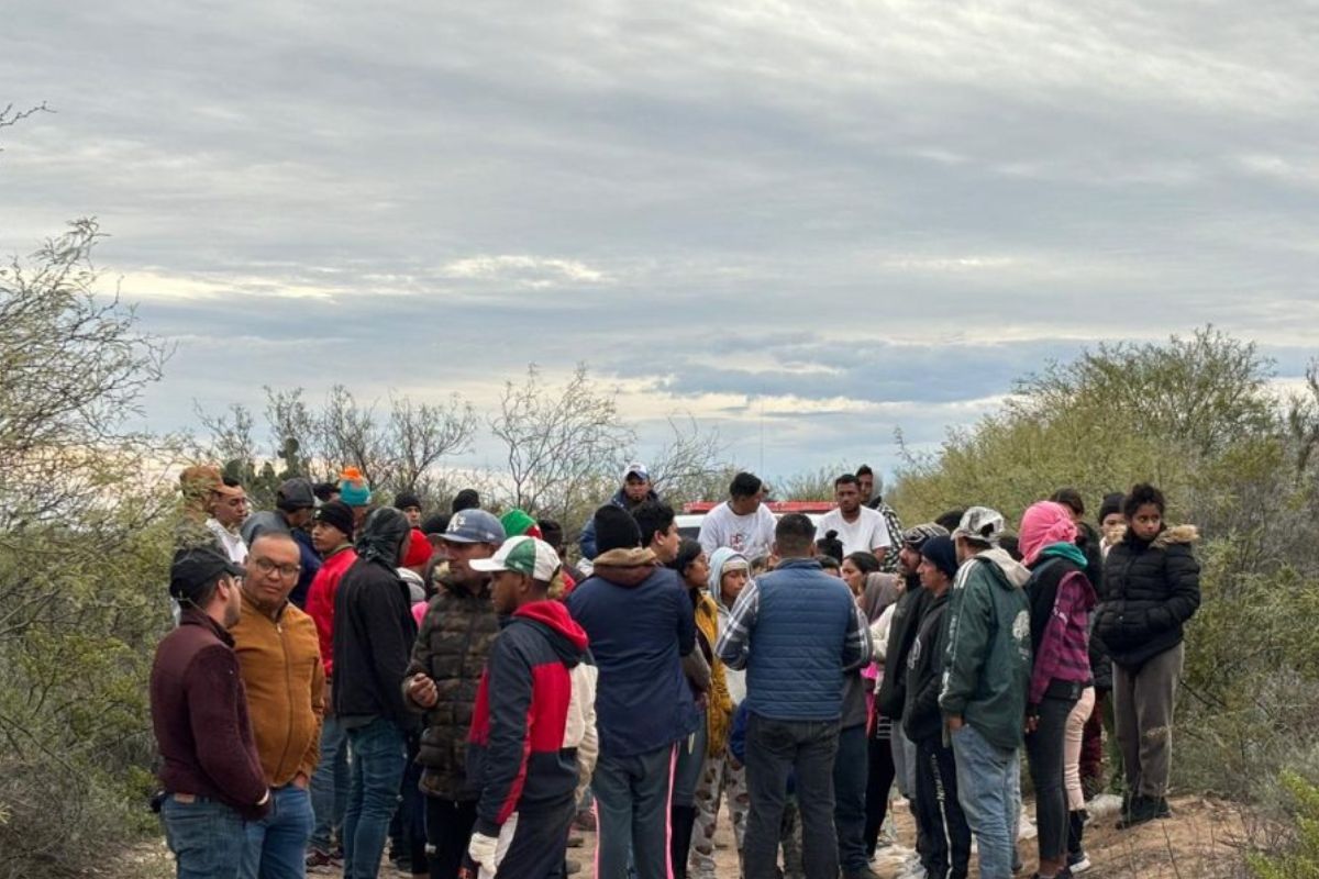 Migrantes varados en Villa de Cos. | Foto: Cortesía.