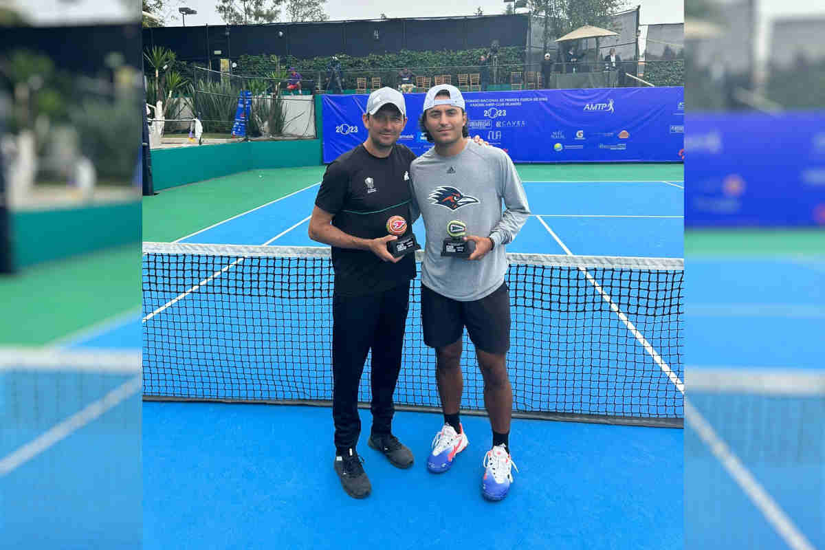 Los tenistas Zacatecanos, Eduardo y Alan Magadán obtuvieron el título nacional de tenis varonil de primera fuerza, correspondiente al 2023 | Foto: Cortesía