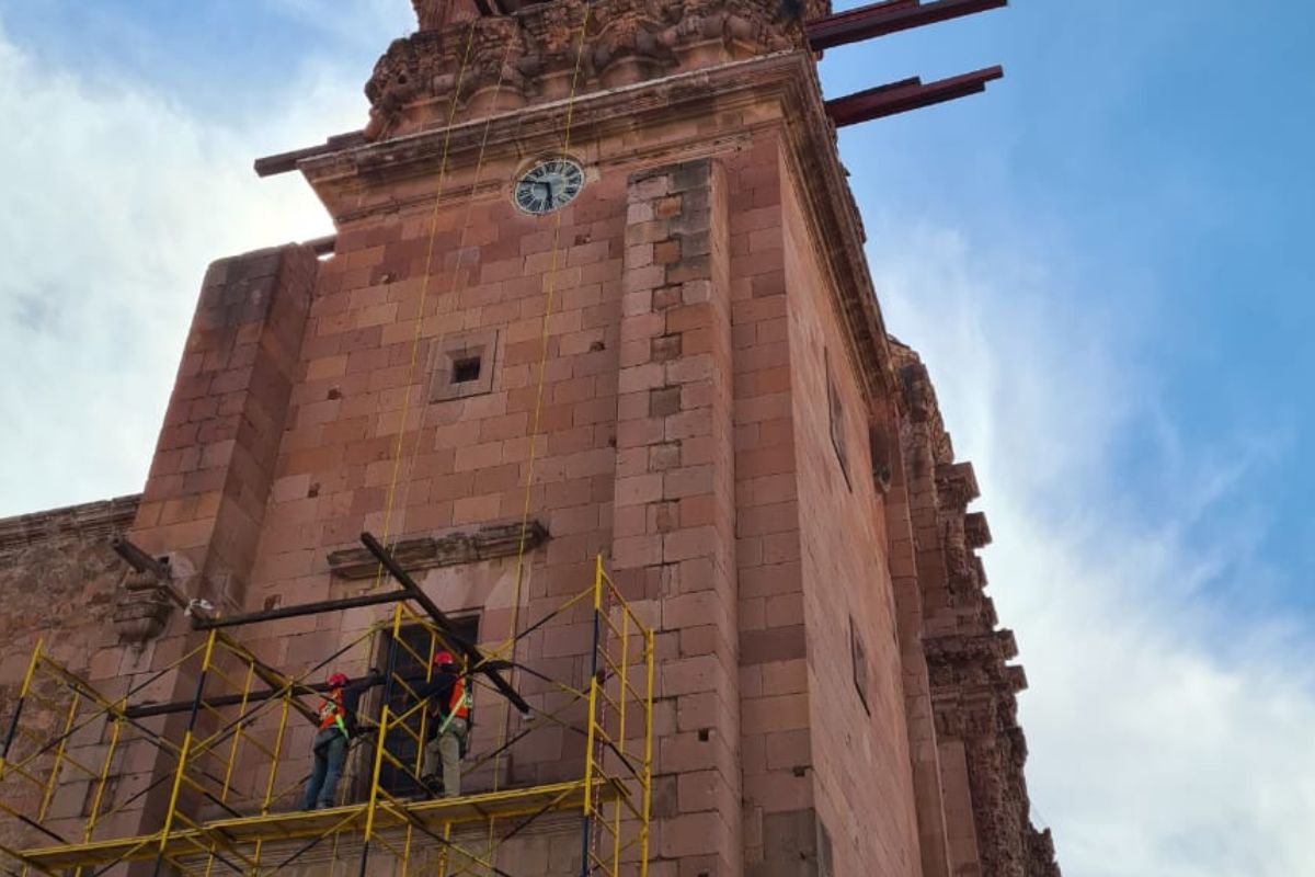 Restauración de Catedral de Zacatecas. | Foto: Manuel Medina.