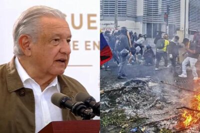 El presidente Andrés Manuel López Obrador condenó la violencia que se vivió ayer en Ecuador.