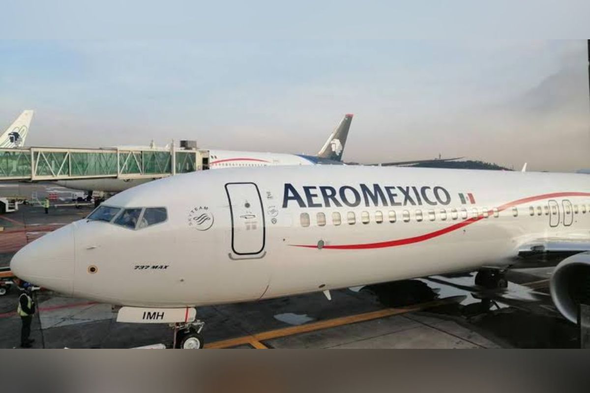 Después de la falla de un avión Boeing 737 MAX-9 de Alaska Airlines; Aeroméxico mantiene en tierra 19 aeronaves de este tipo. | Foto: Cortesía.