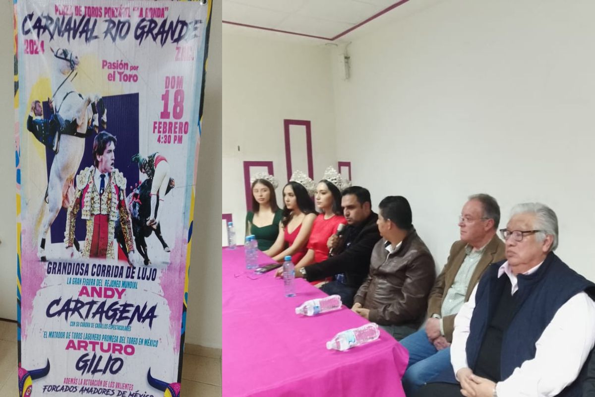 La empresa Pasión por el Toro presentó los festejos y el cartel taurino para el carnaval de Río Grande. | Foto: Cortesía.