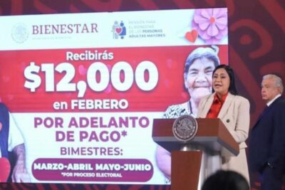 Ariadna Montiel, secretaria de Bienestar, informó sobre el pago adelantado de la Secretaría del Bienestar dada la próxima veda electoral