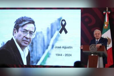 El presidente de México, Andrés Manuel López Obrador, lamentó la muerte del escritor José Agustín.