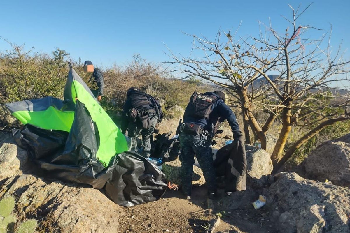 Desmantelan campamento en Tepetongo Foto Cortesía