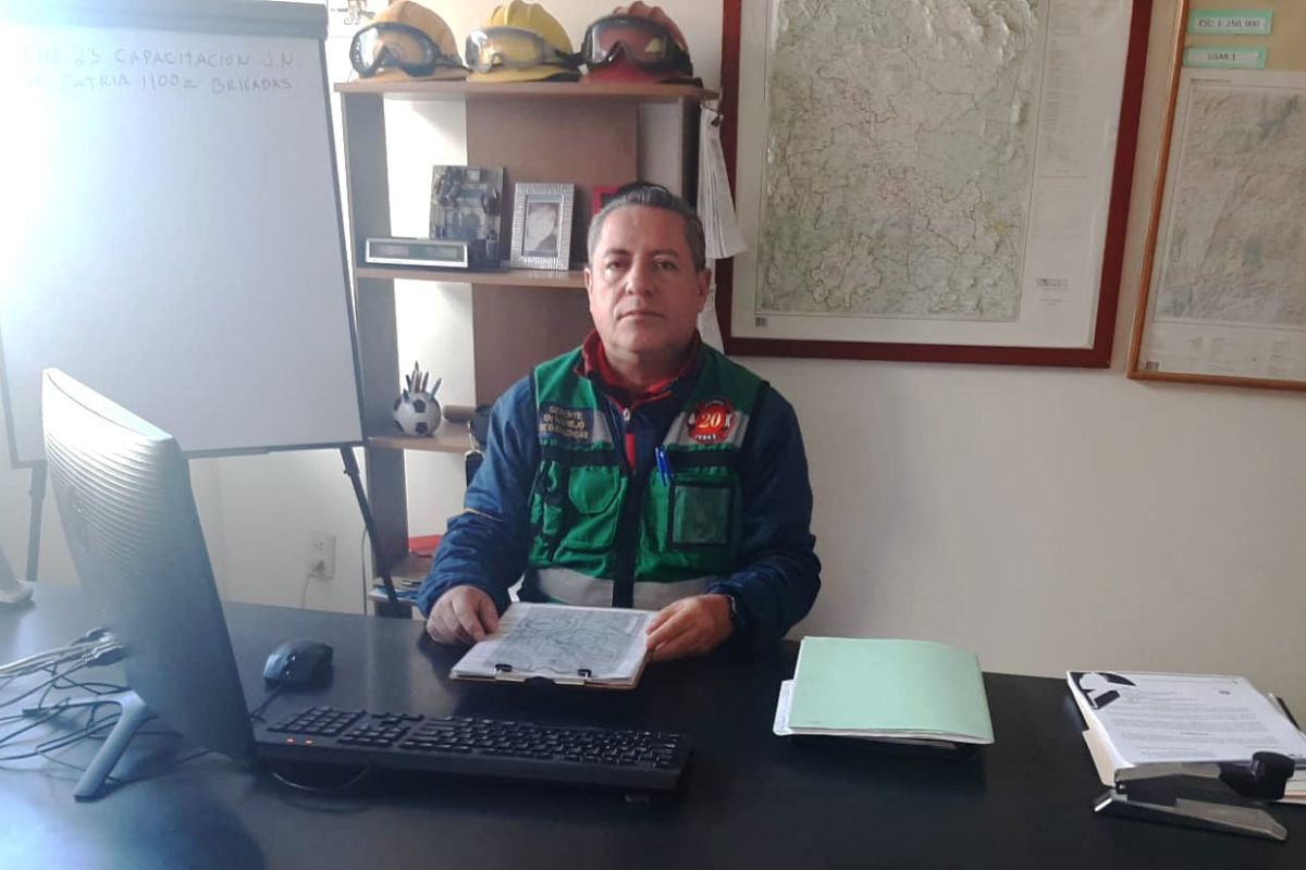 Manuel Cabral Acevedo, titular del departamento de Gestión de Emergencias de Protección Civil. | Foto: Silvia Vanegas. 
