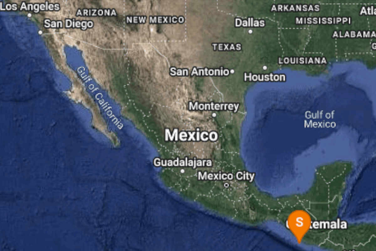 Se registra sismo en Ciudad Hidalgo, Chiapas; esta fue la magnitud