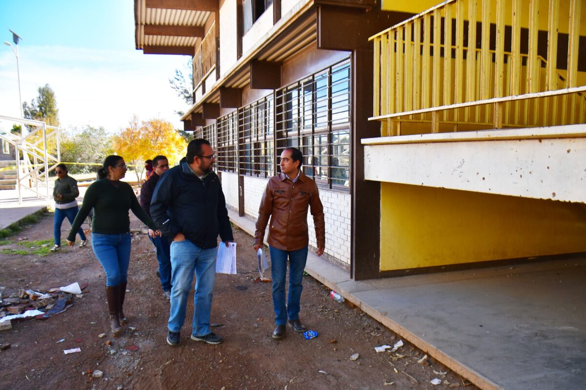 El objetivo es dignificar los espacios educativos en los planteles del Municipio de Guadalupe. | Foto: Cortesía