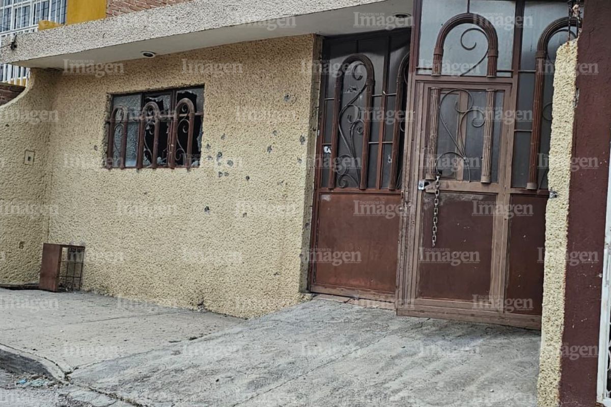 Una casa termina baleada tras agresión armada en la colonia Benito Juárez, Fresnillo