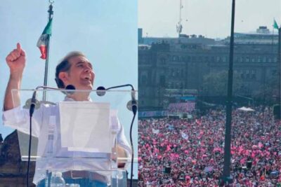 La Marcha por la Democracia convocada por diversas organizaciones sociales, terminó con un discurso por parte de Lorenzo Córdova.