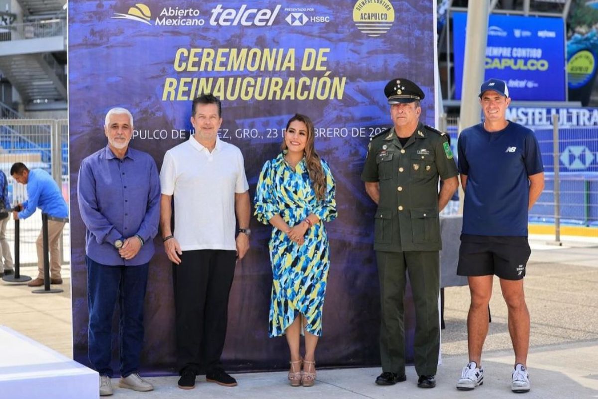 Fin de la reinauguración del Complejo Tenístico en Acapulco donde se lleva a cabo el Abierto Mexicano de Tenis 2024. 