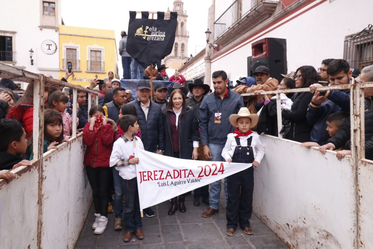 Dentro de la celebración por los 25 años de la Jerezada, se llevó a cabo el evento taurino para niños conocido como La Jerezadita 2024.