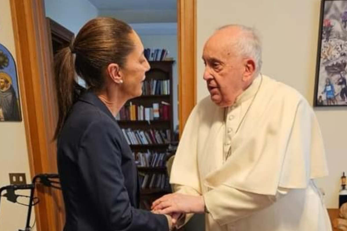Claudia Sheinbaum y el Papa Francisco se reúnen en el Vaticano