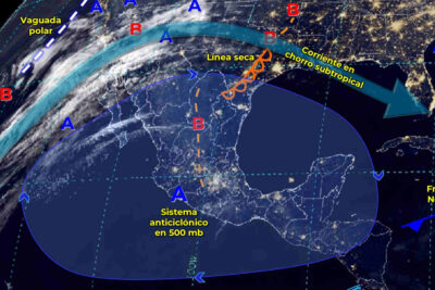 Mapa meteorológico de México de hoy 26 de febrero de 2024
