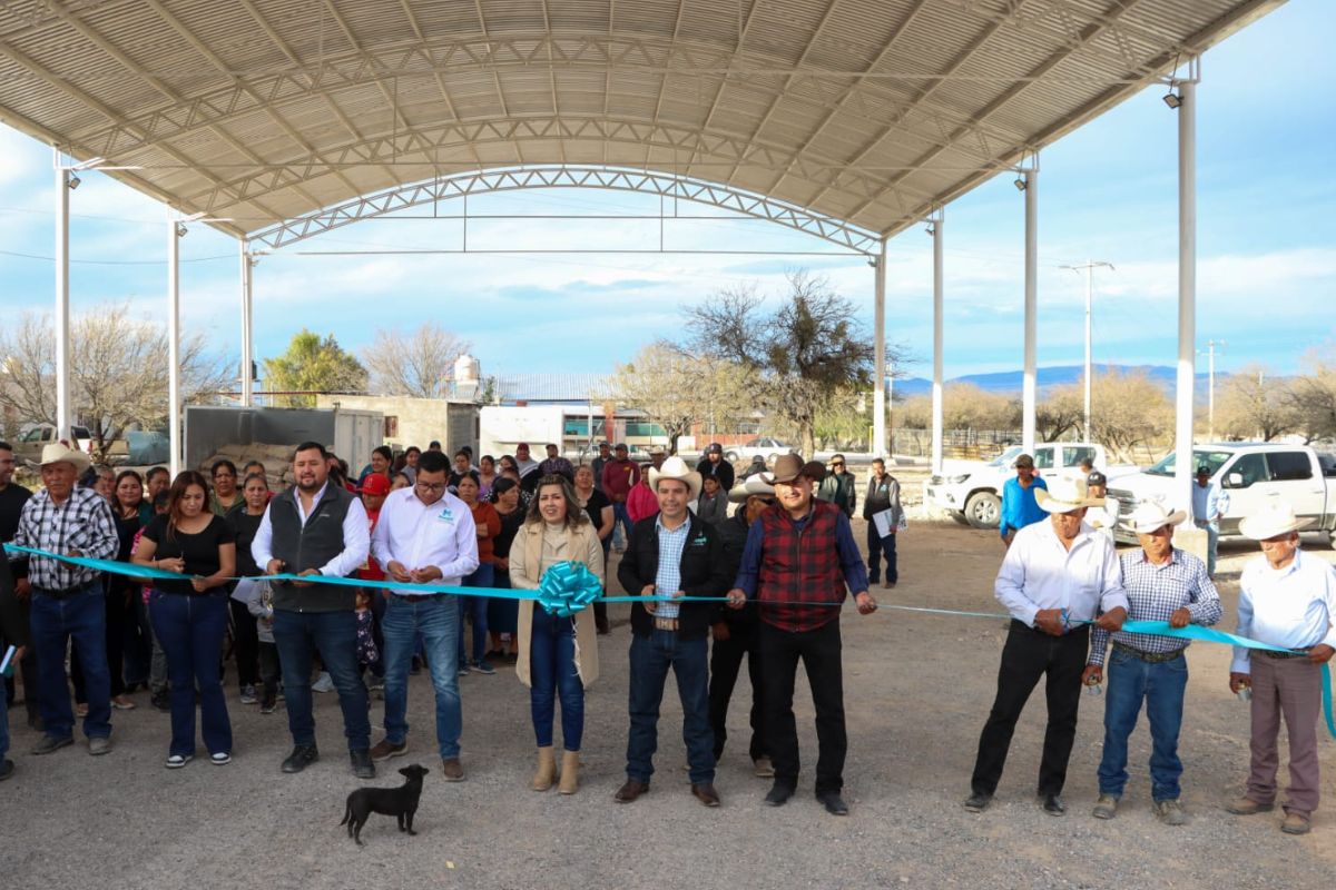 Gran inauguración de domo público en la comunidad de El Rosario, Mazapil, Zac.