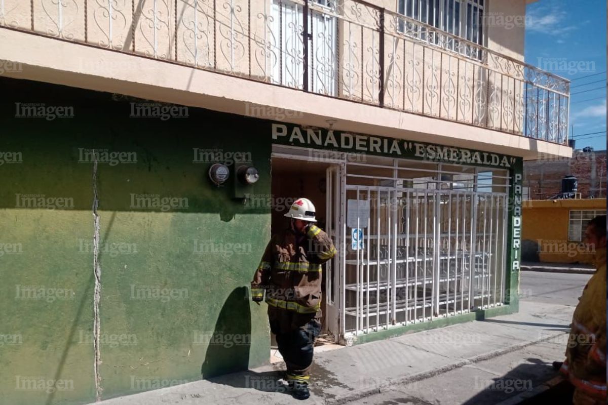 Se registra incendio en la panadería Esmeralda de Fresnillo