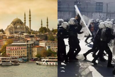 Detuvieron a unas cincuenta personas, incluyendo una periodista de AFP; en Estambul.