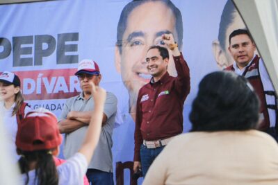 En una gira exhaustiva de trabajo por todas las comunidades de la región Casa Blanca, Pepe Saldívar; candidato a Presidente Municipal de la coalición 'Sigamos haciendo historia en Zacatecas'.