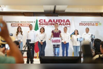 Claudia Sheinbaum; anunció que de ganar la presidencia implementará el Plan Sonora, el cual representará más empleo.