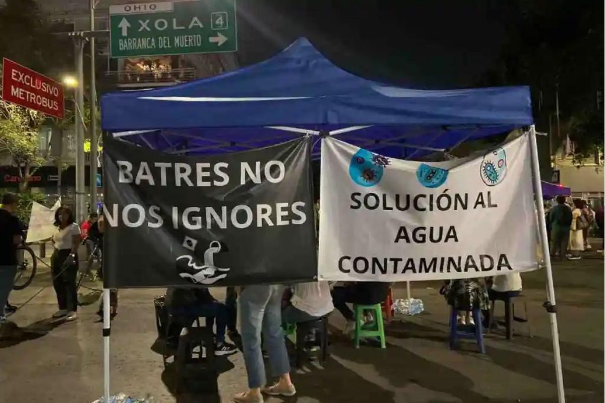 Martí Batres; afirmó que el agua de la alcaldía Benito Juárez “no representa riesgos graves para la salud de la población”.