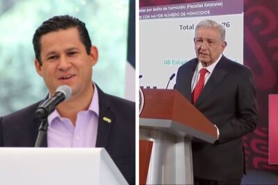 Diego Sinhue Rodríguez, el gobernador de Guanajuato, no manda en la entidad dijo AMLO.