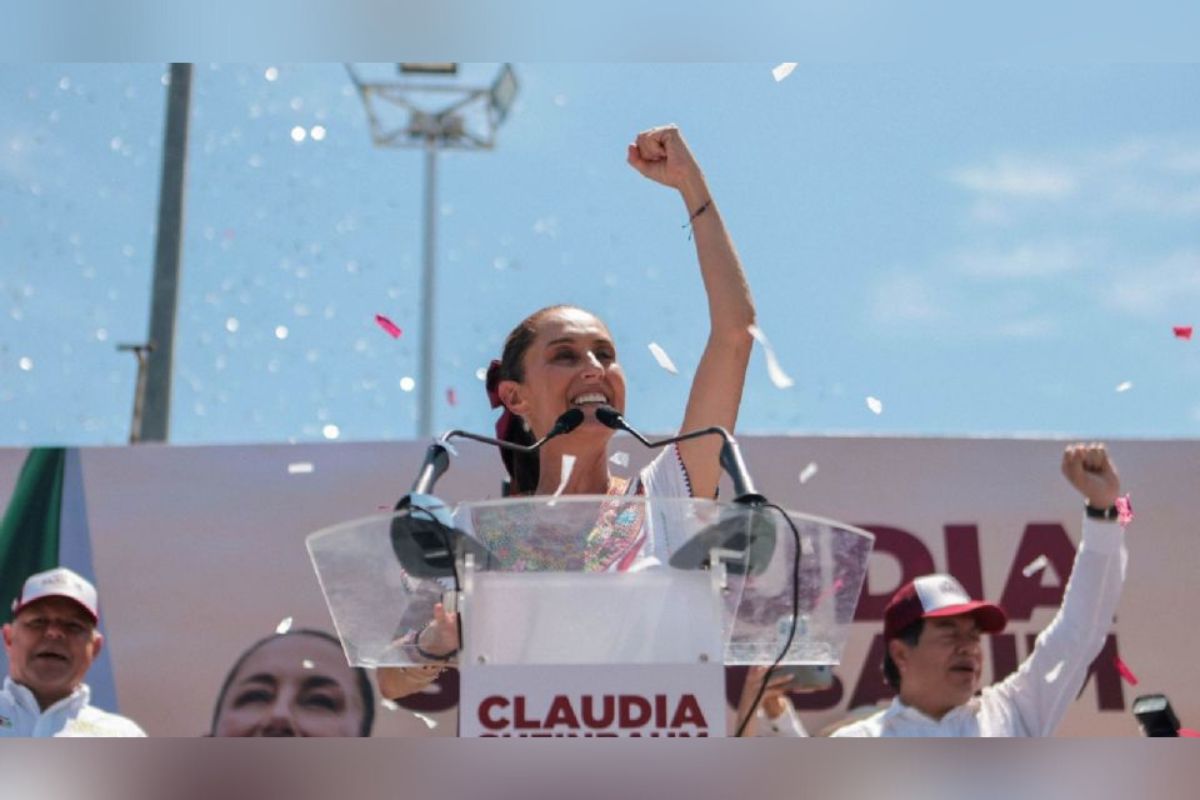 La candidata presidencial por la coalición Sigamos Haciendo Historia, Morena, PT, Partido Verde, Claudia Sheinbaum. | Foto: Cortesía.