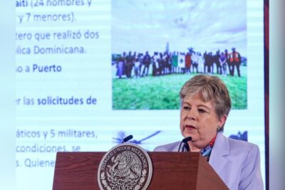 Alicia Bárcena; informó respecto al operativo implementado por el Gobierno de México, para el rescate a connacionales que se encontraban en Haití.
