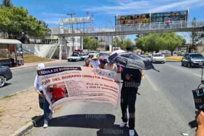 Continúan con las manifestaciones para exigir la aparición de José del Rosario Urrutia. | Foto: Manuel Medina.
