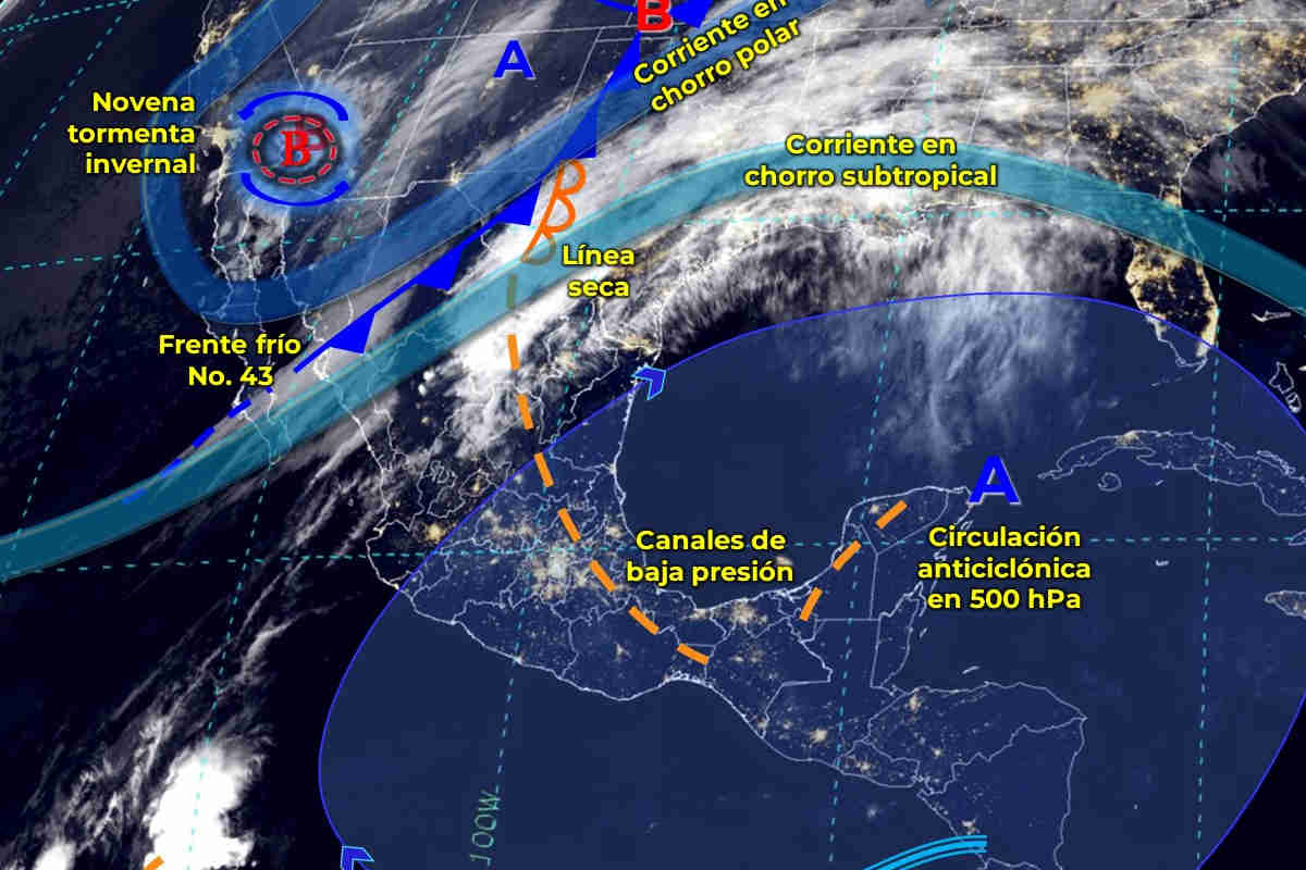 Mapa meteorológico de México de hoy 1 de abril de 2024
